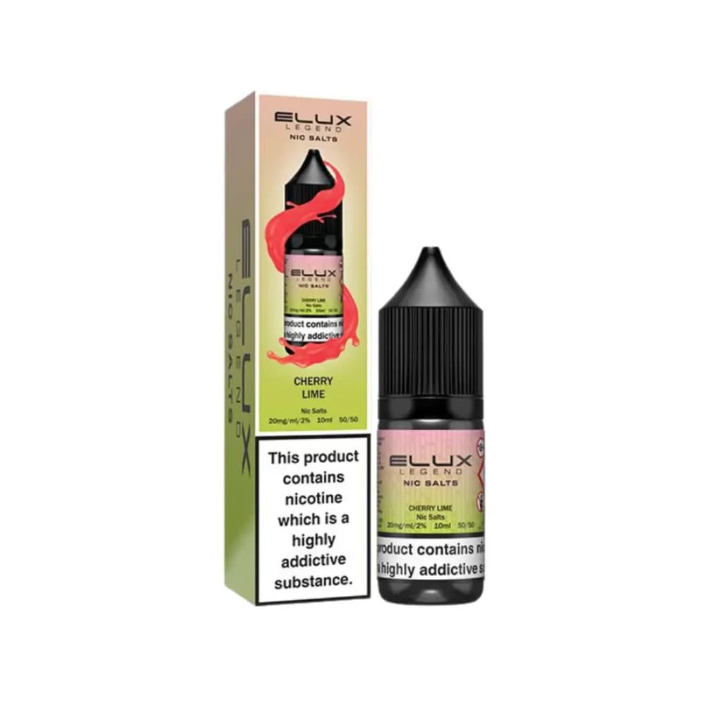  Cherry Lime / 10mg Elux Legend Nic Salts E-Liquids 10ml Box of 10