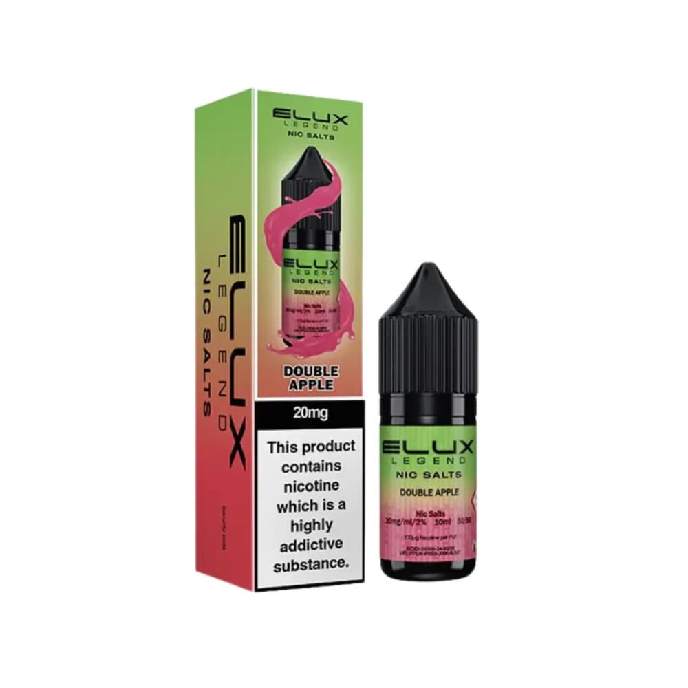  Double Apple / 10mg Elux Legend Nic Salts E-Liquids 10ml Box of 10