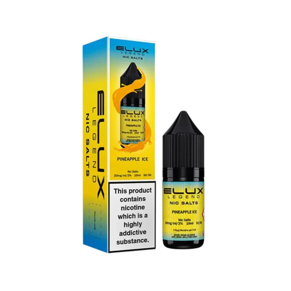  Pineapple Ice / 20mg Elux Legend Nic Salts E-Liquids 10ml Box of 10