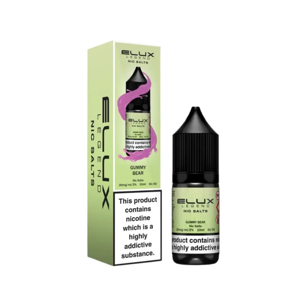  Gummy Bear / 20mg Elux Legend Nic Salts E-Liquids 10ml Box of 10