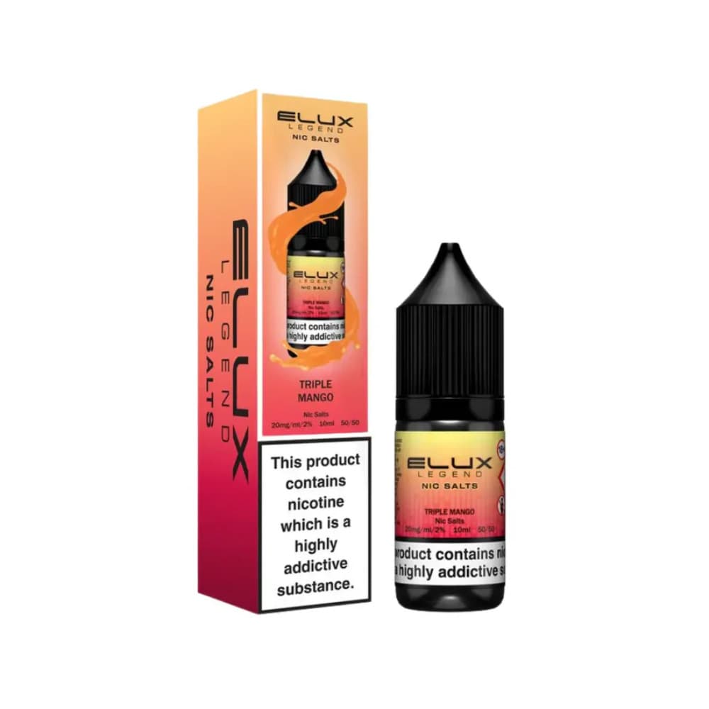  Triple Mango / 20mg Elux Legend Nic Salts E-Liquids 10ml Box of 10