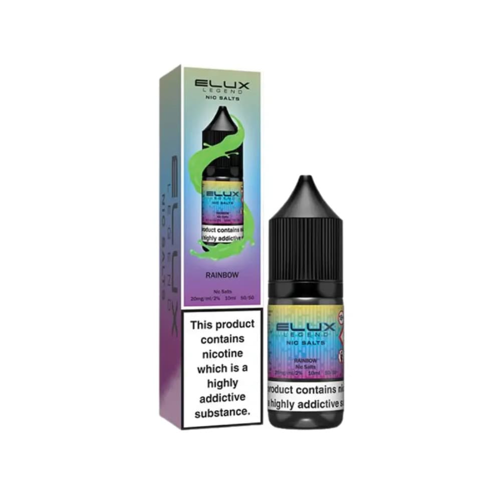  Rainbow / 20mg Elux Legend Nic Salts E-Liquids 10ml Box of 10