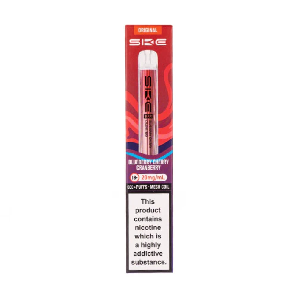  Blueberry Cherry Cranberry Ske Crystal Original 600 Vape Kit Box of 10