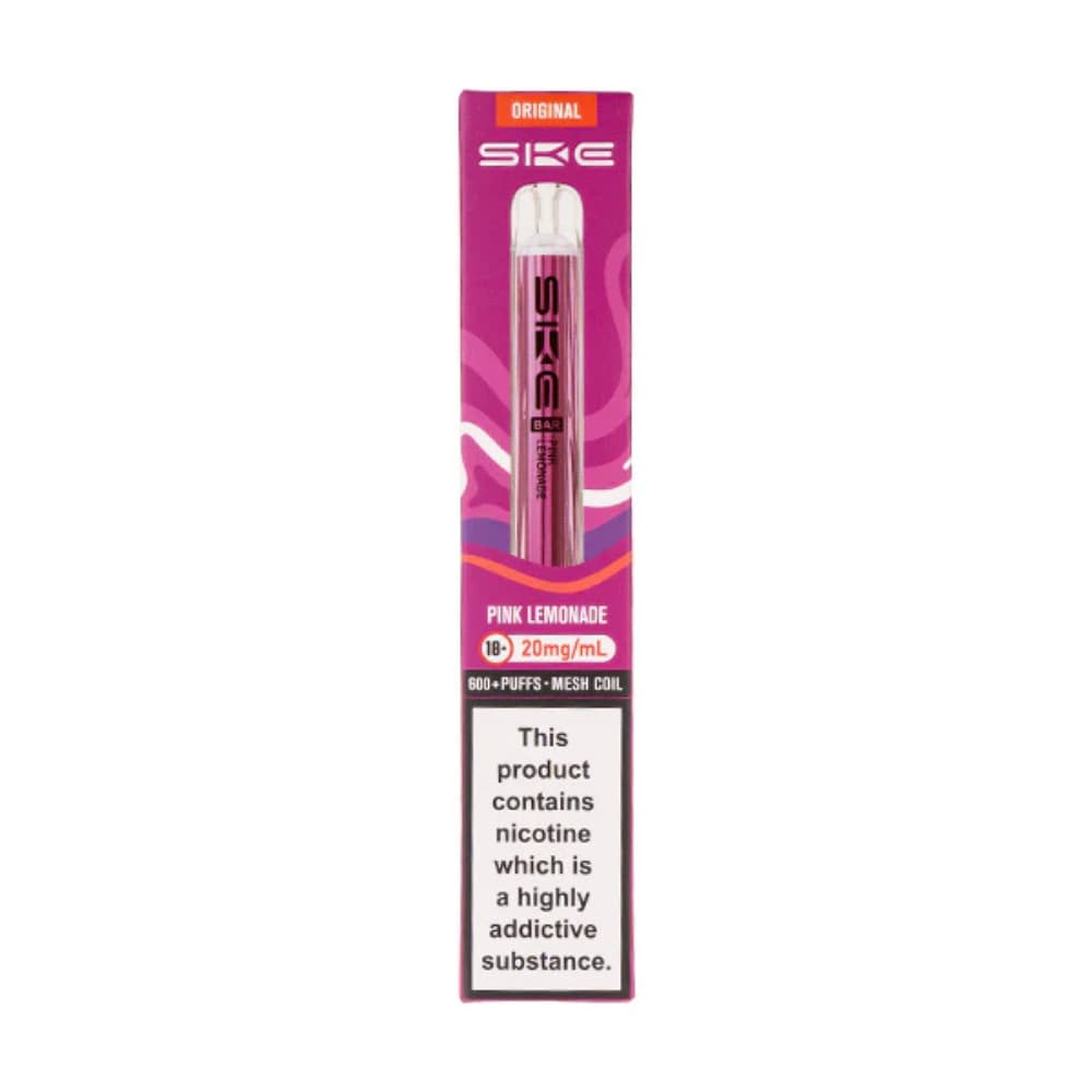  Pink Lemonade Ske Crystal Original 600 Vape Kit Box of 10