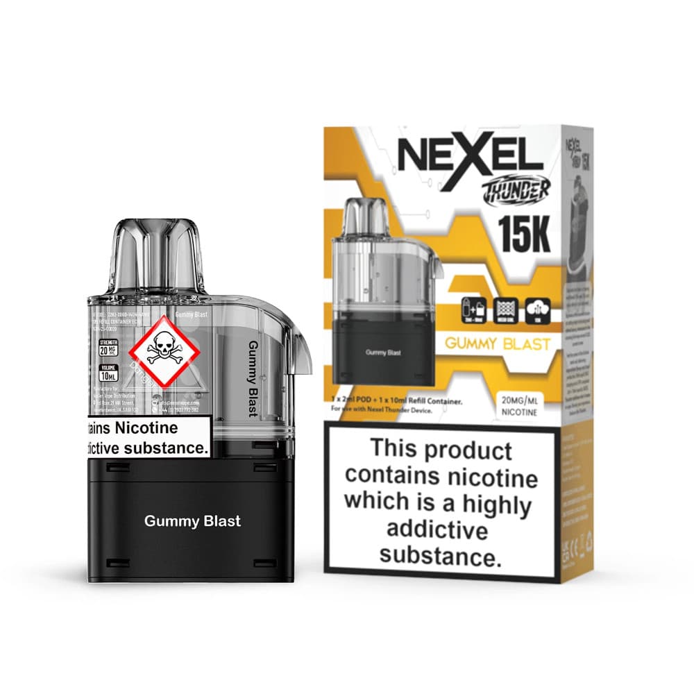  Gummy Blast Nexel Thunder 15k Pods Pack of 10