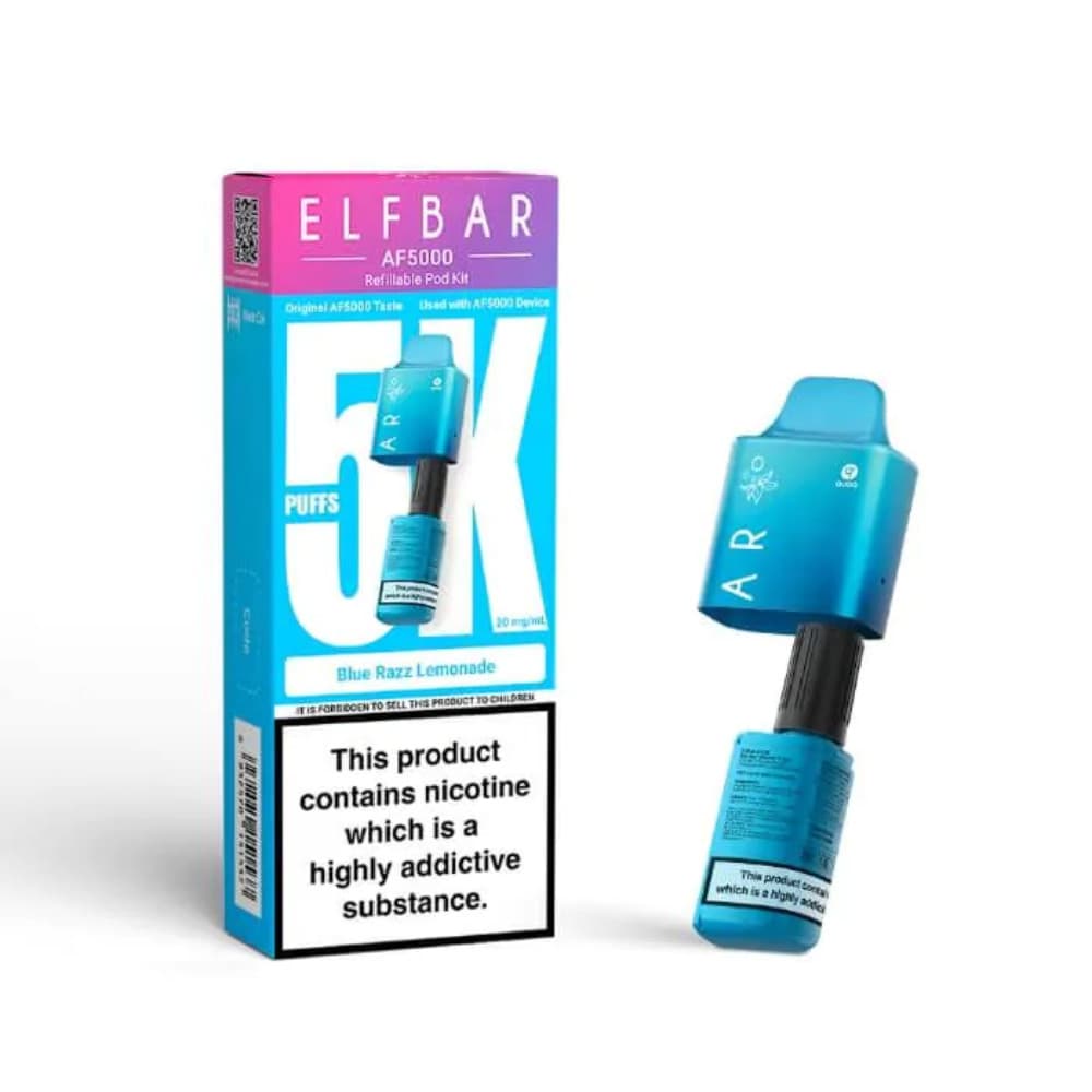 Blue Razz Lemonade Elf bar AF5000 Pods Pack of 5