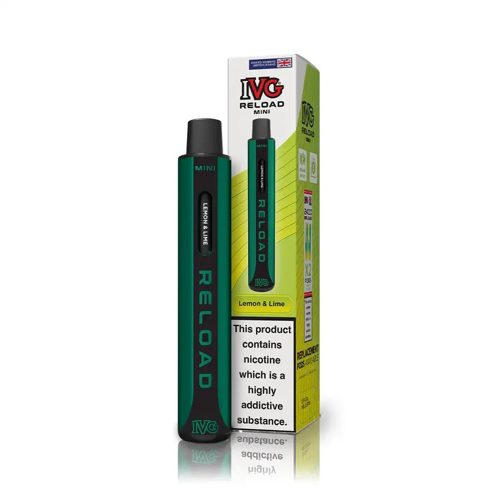  Lemon Lime IVG Reload Mini 600 Vape Kit Box of 10