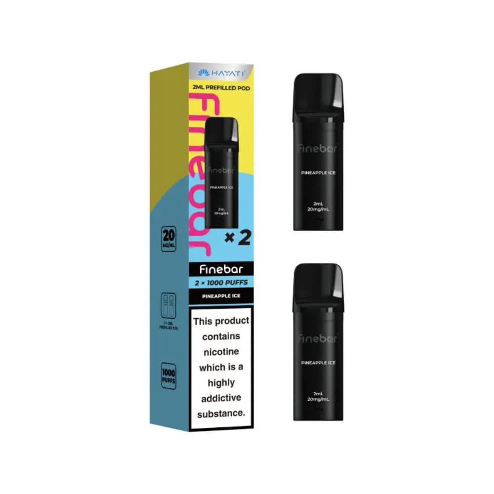  Pineapple Ice Hayati Finebar Prefilled Pod Pack of 10