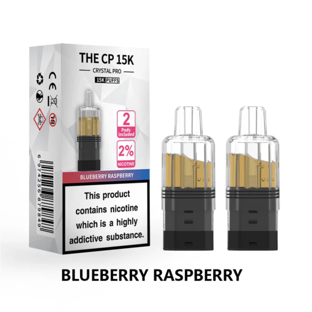  Blueberry Raspberry Crystal Pro CP 15k Prefilled Pods Pack of 5