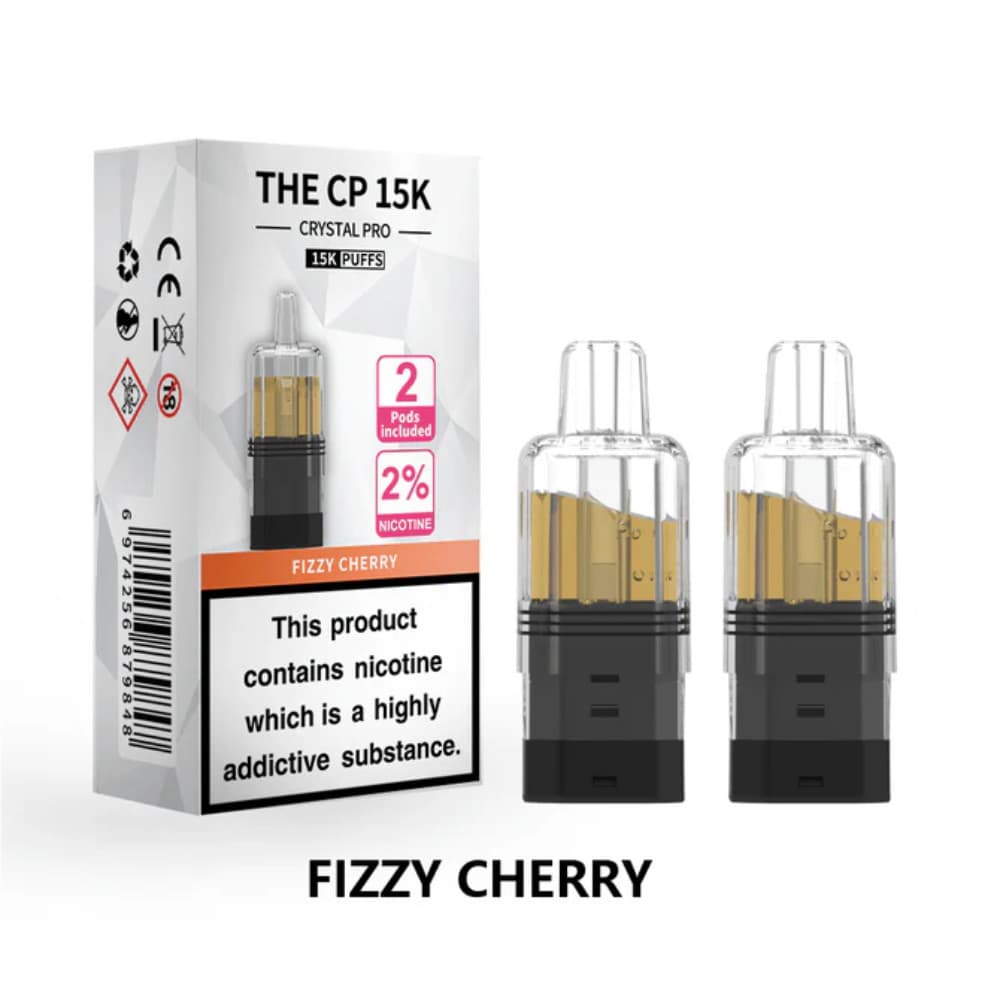 Fizzy Cherry Crystal Pro CP 15k Prefilled Pods Pack of 5