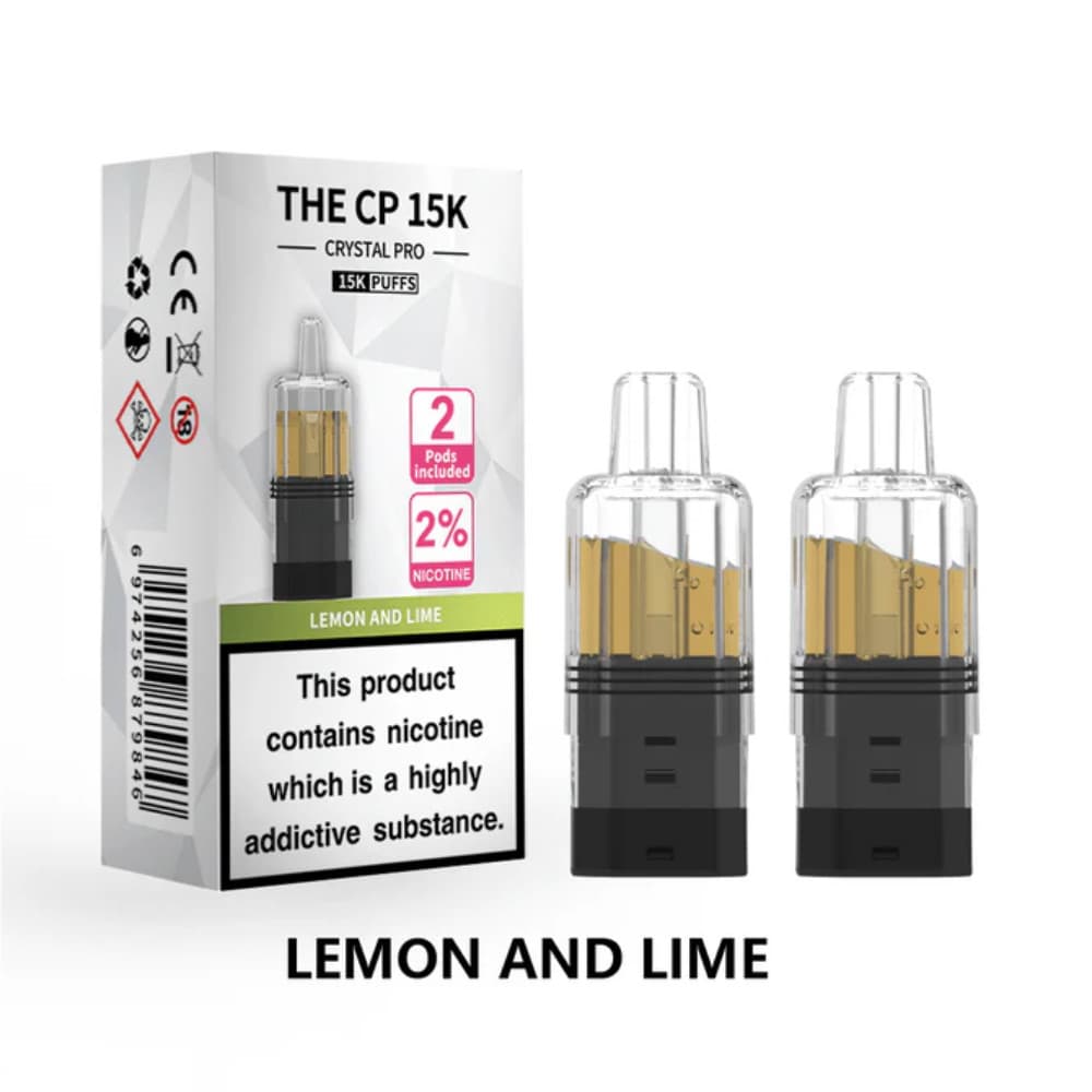  Lemon & Lime Crystal Pro CP 15k Prefilled Pods Pack of 5
