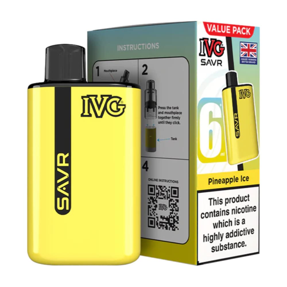  Pineapple Ice IVG Savr 3000 Vape Kit Box of 5