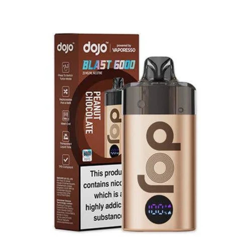  Peanut Chocolate Dojo Blast 6000 Vape Kit Box of 5
