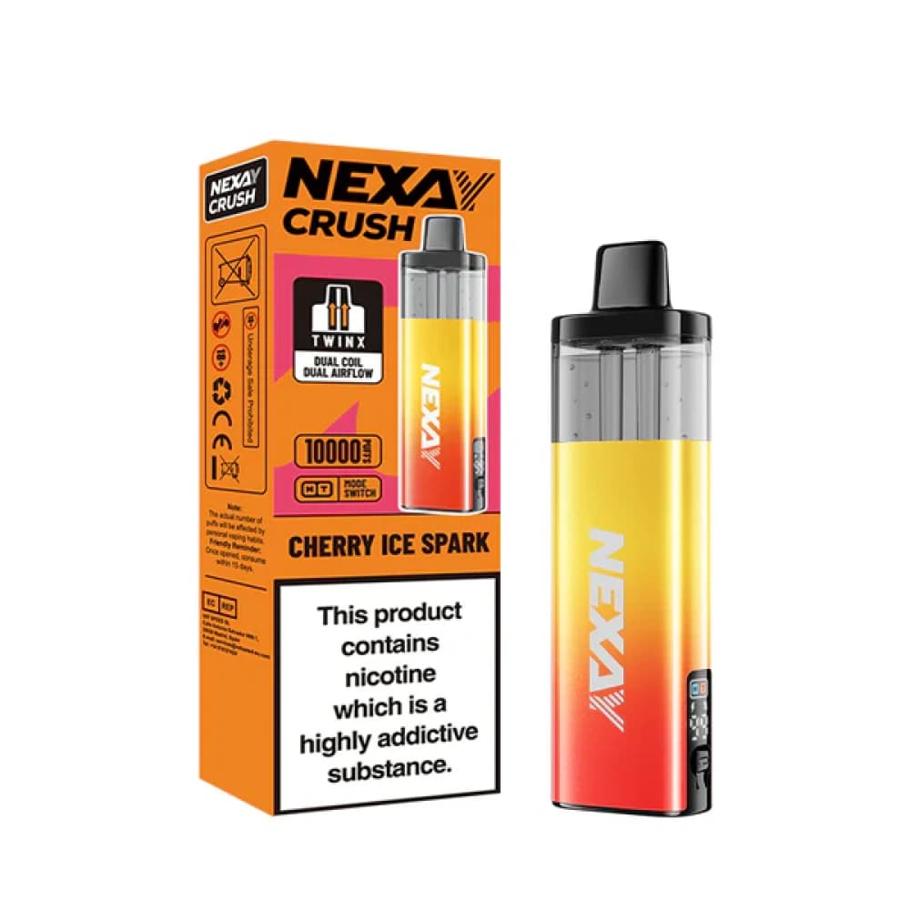  Cherry Ice Spark Nexay Crush 10k Pod Vape Kit Box of 5