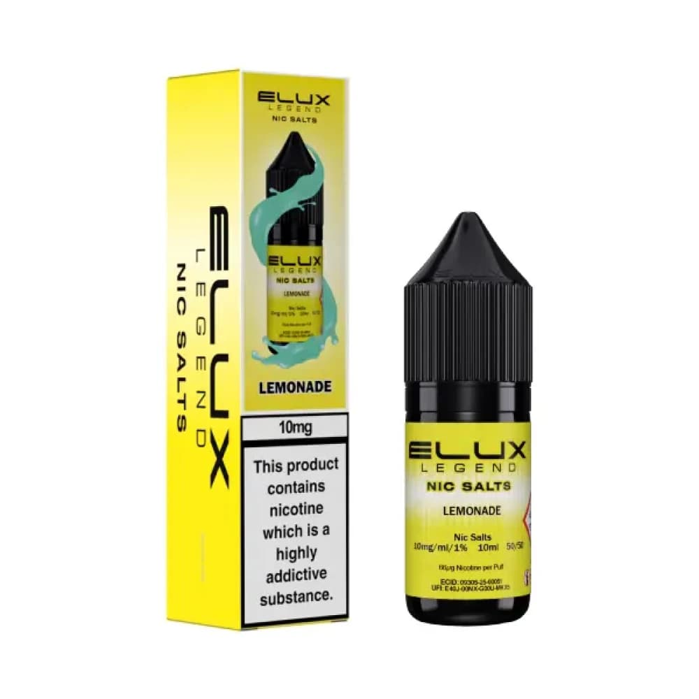  Lemonade / 10mg Elux Legend Nic Salts E-Liquids 10ml Box of 10
