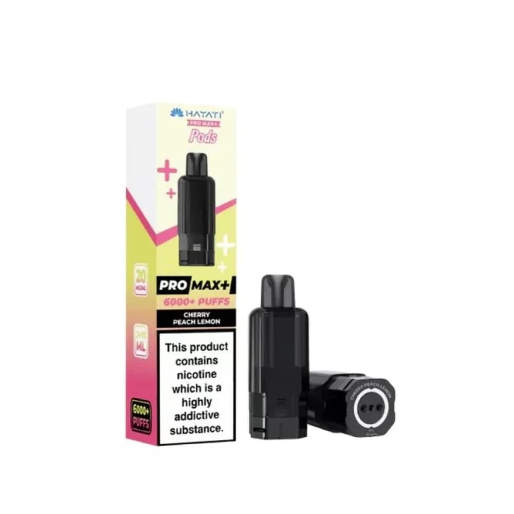  Cherry Peach Lemon Hayati Pro Max Plus 6000 Pods Pack of 5