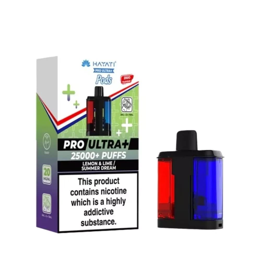  Lemon Lime/Summer Dream Hayati Pro Ultra Plus 25K Pods Pack of 5