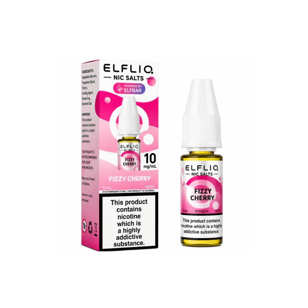  Fizzy Cherry / 10mg Elf Bar Elfliq Nic Salt E-Liquids 10ml Box of 10