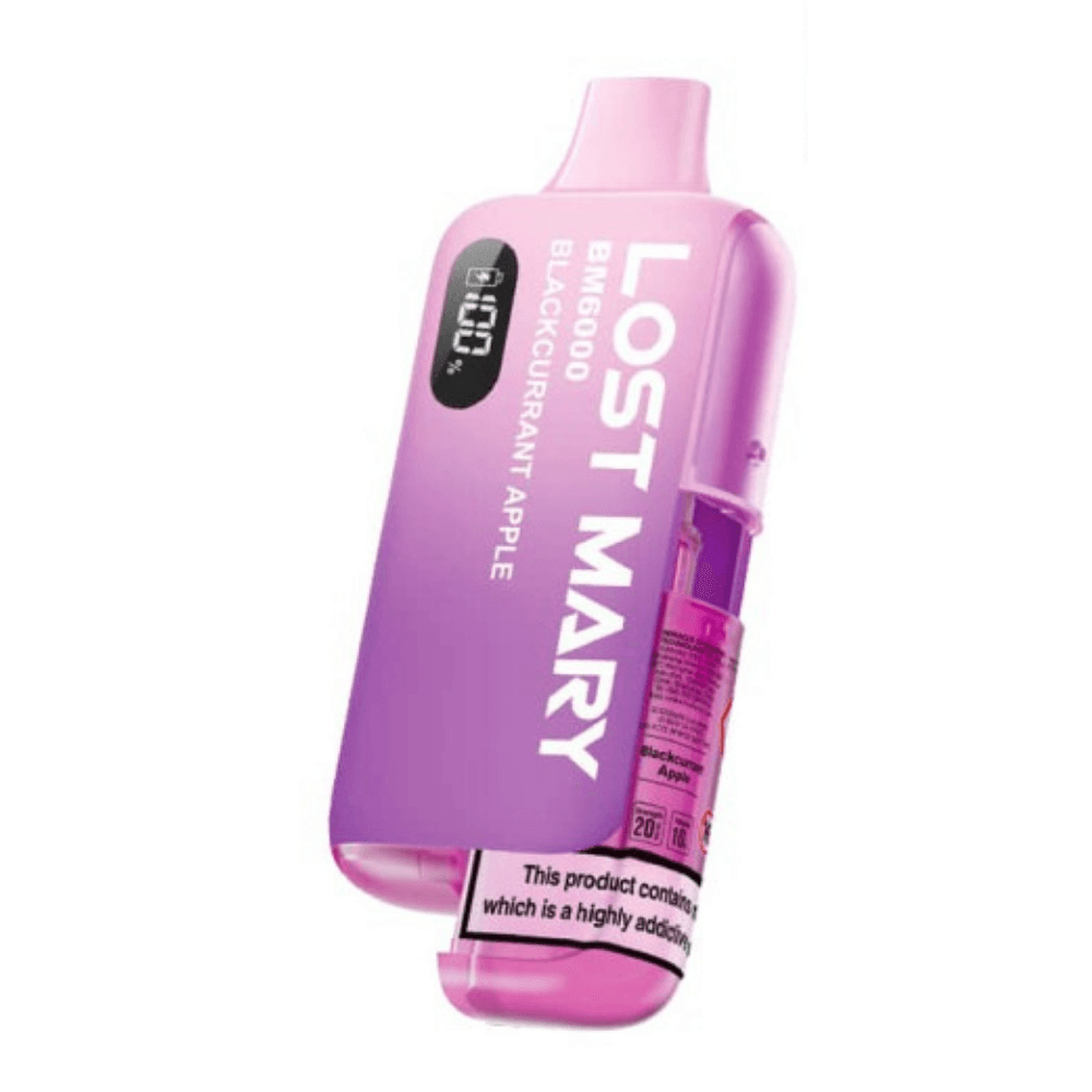  Blackcurrant Apple Lost Mary Bm6000 Vape Kit Box of 5