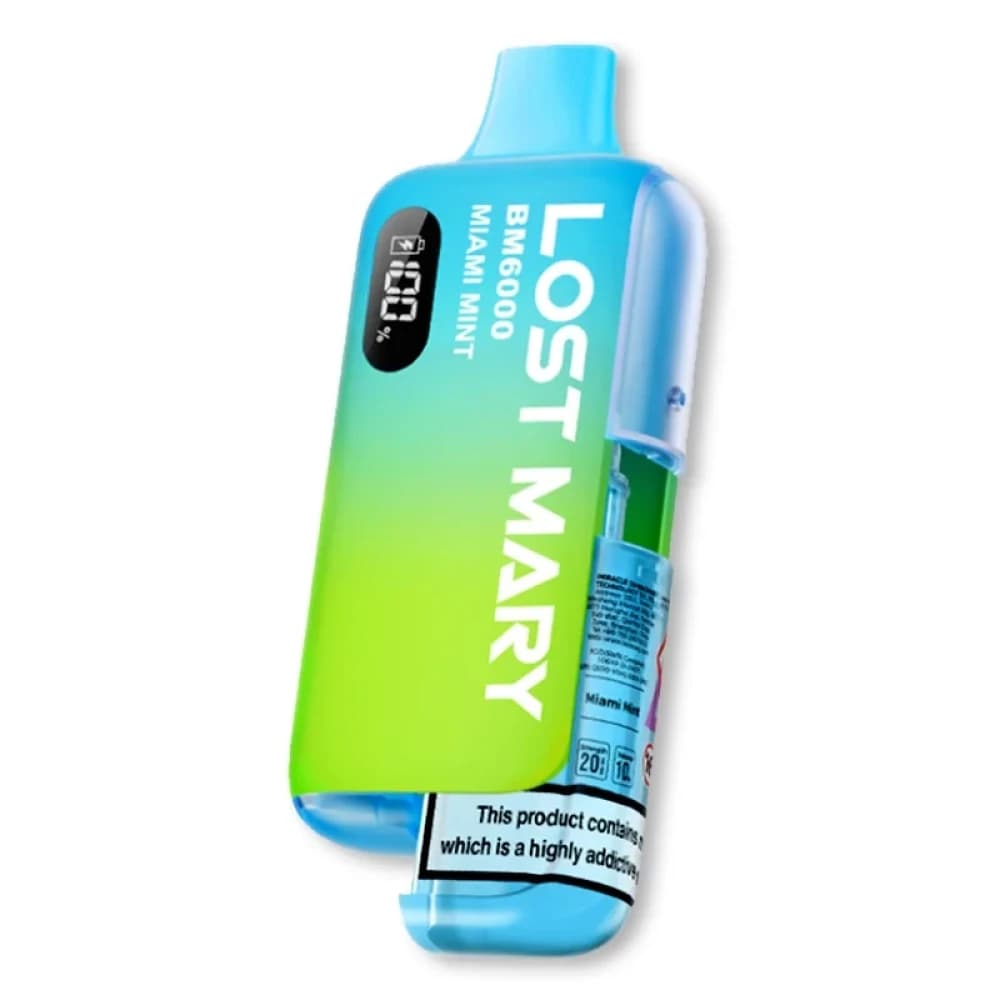  Miami Mint Lost Mary Bm6000 Vape Kit Box of 5