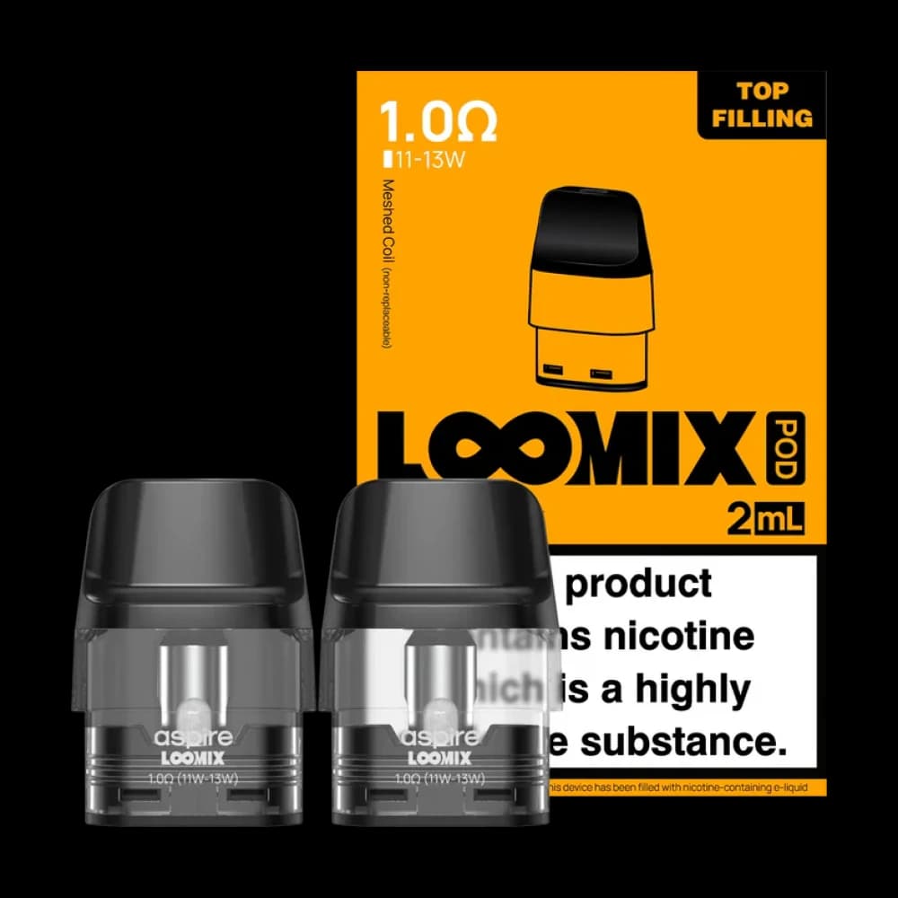  1.0ohm Aspire Loomix Replacement Pods -2PK