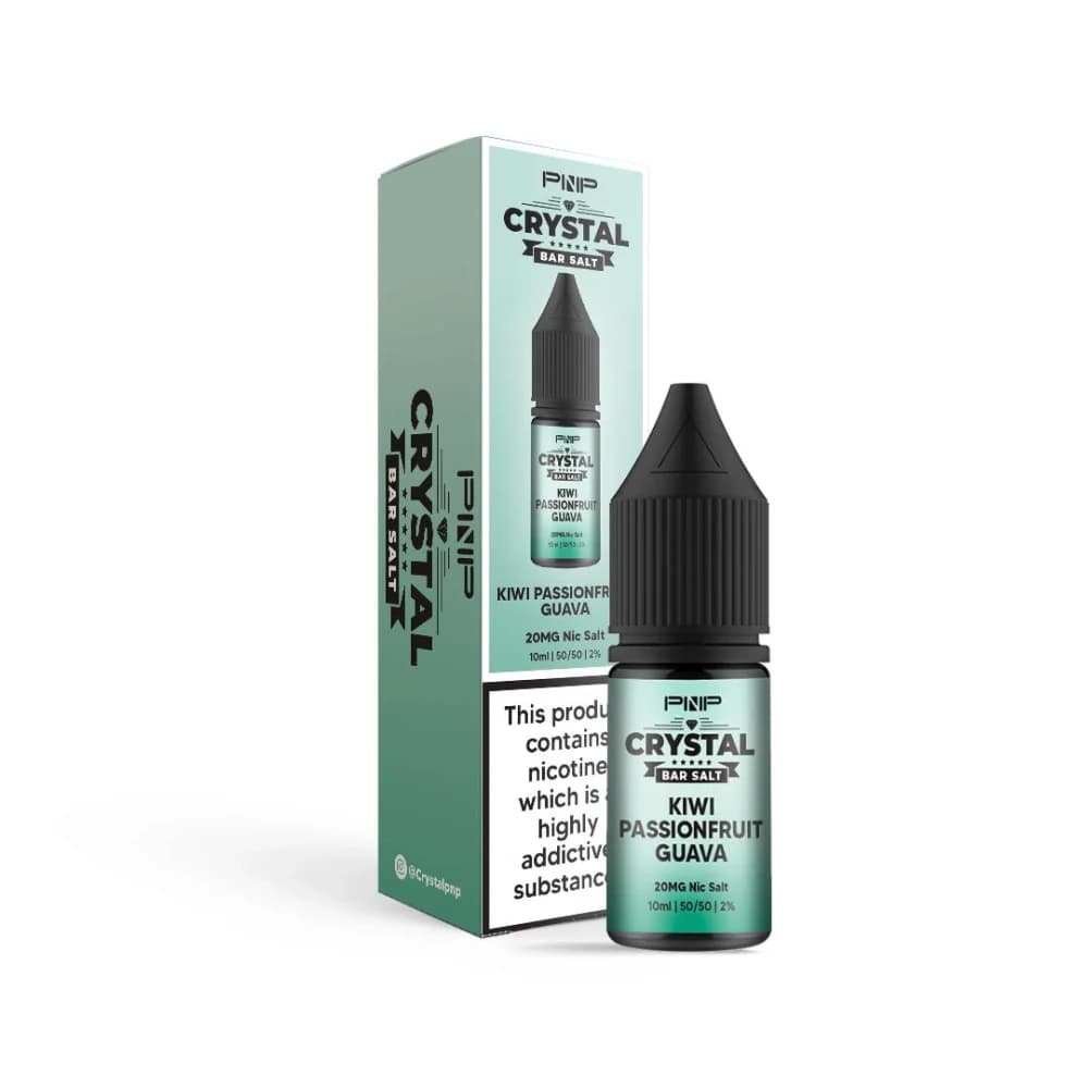  Kiwi Passion Fruit Guava / 10mg PNP Crystal Nic Salts 10ml Box of 10