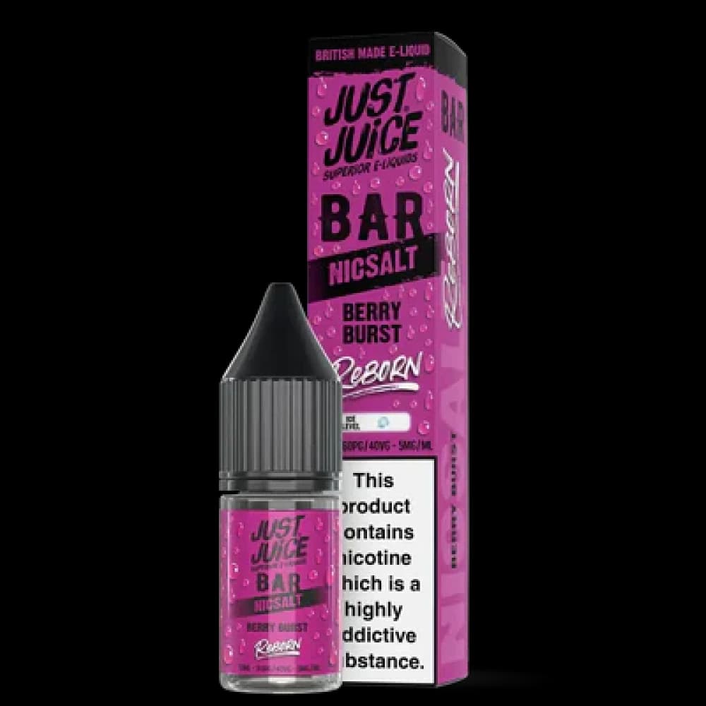  Berry Burst / 10mg Just Juice Bar Reborn Nic Salt Box of 10