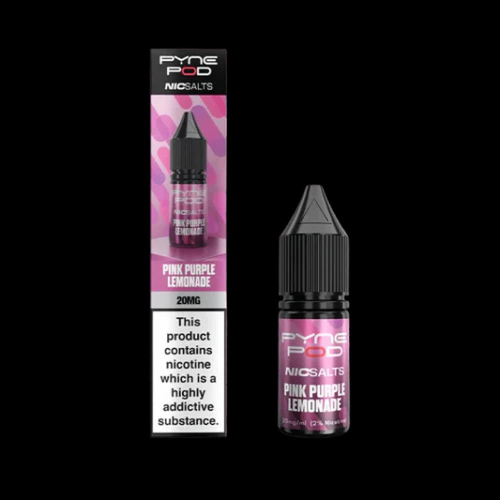  Purple Lemonade / 10mg Pyne Pod Nic Salts 10ml E-liquid Box of 10